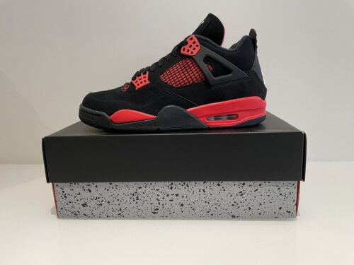 Retro 4 Negro/Rojo