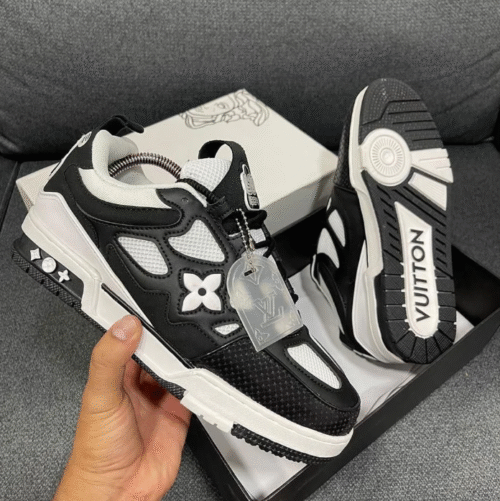 Luis Vuitton Skate Black Suela Blanca