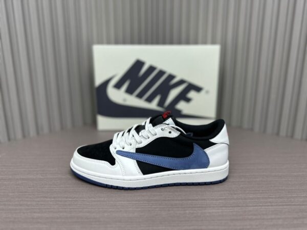 Jordan1 x Travis Scott Blanco/Azul